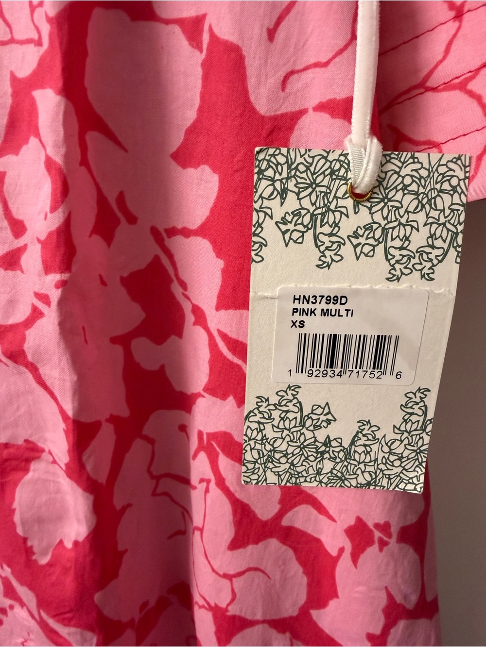 Hyacinth House Tuckernuck Louisa Maxi Dress in Pink Floral 100% Cotton XS $158 - Picture 6 of 9